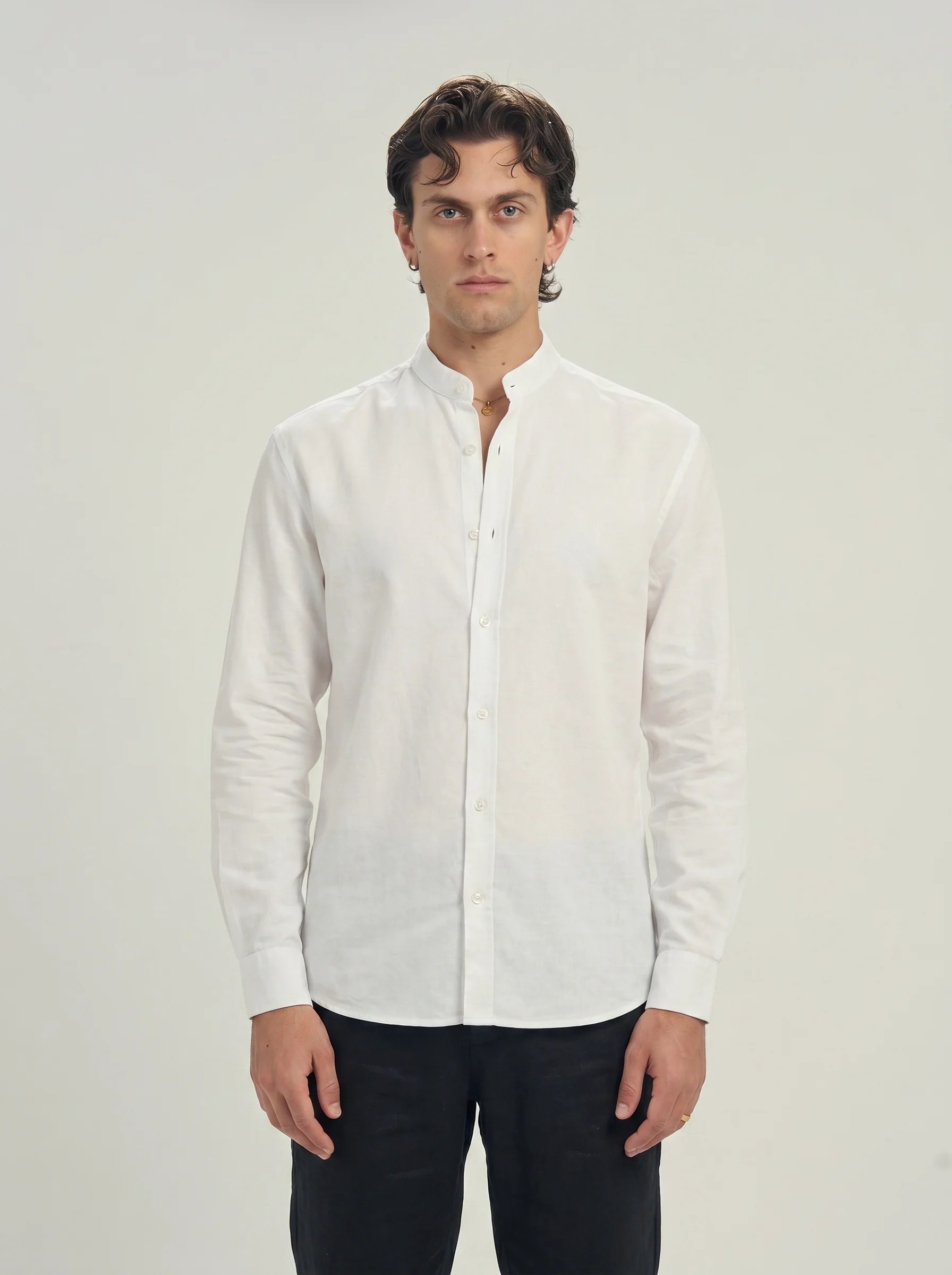Off White Linen Shirt