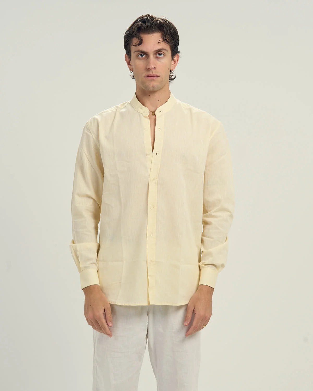 Yellow Linen Shirt