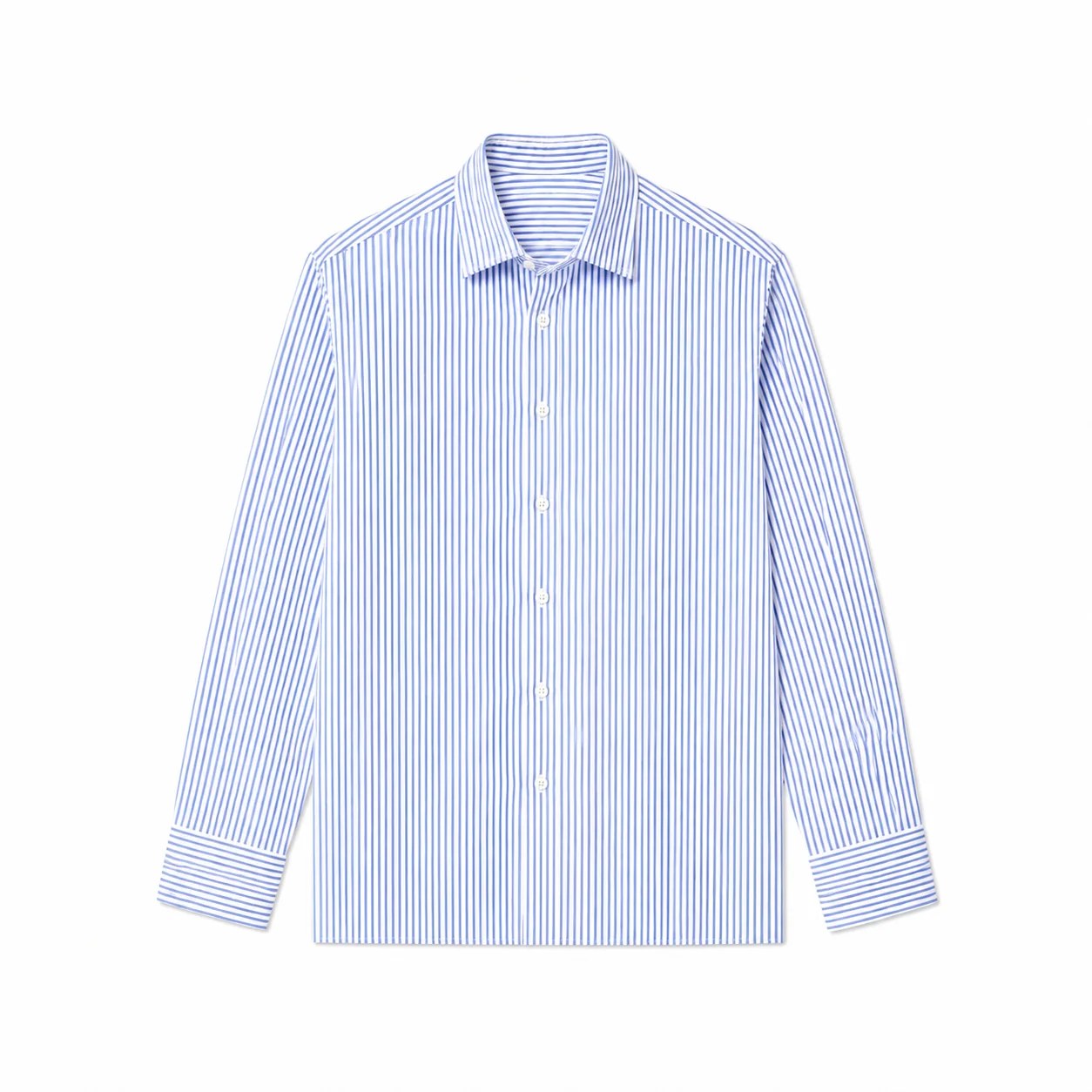 Pinstripe Shirt In Blue