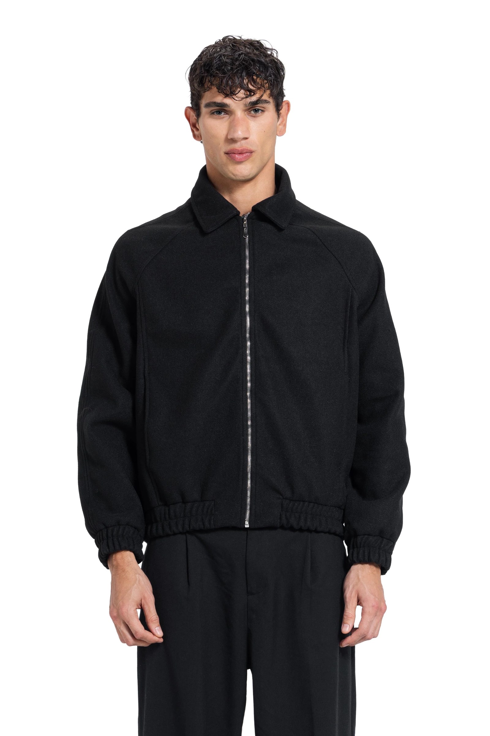 Boxy Wool Zip Jacket