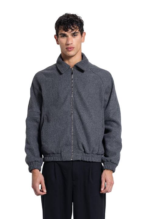 Boxy Wool Zip Jacket