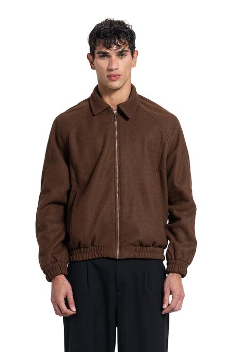 Boxy Wool Zip Jacket