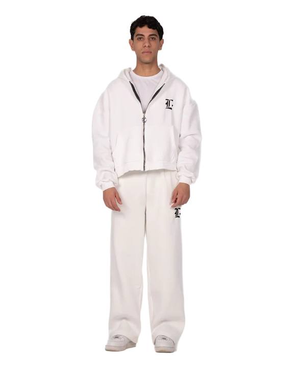 LOCCO WHITE BAGGY PANTS (WINTER)