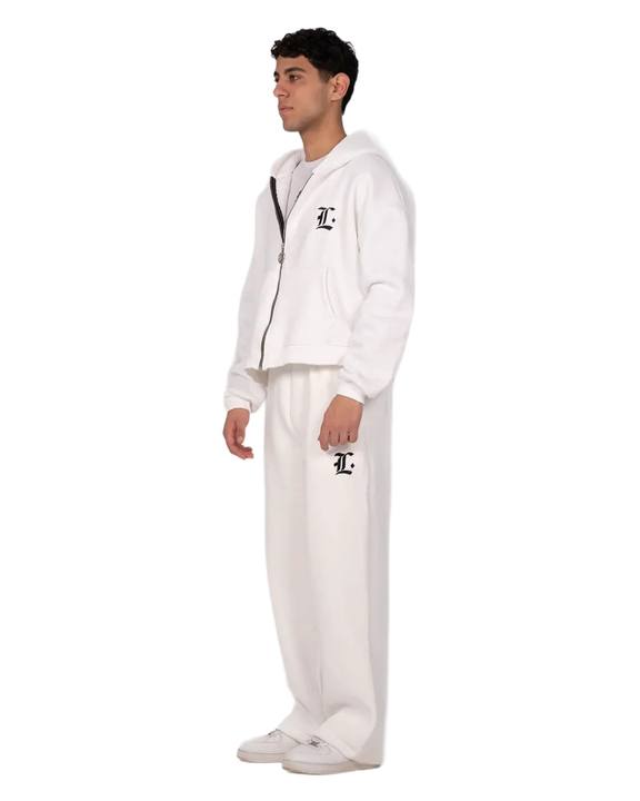 LOCCO WHITE BAGGY PANTS (WINTER)