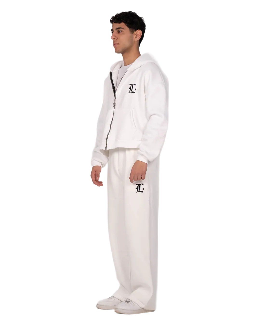 LOCCO WHITE BAGGY PANTS (WINTER)
