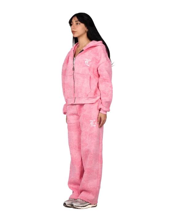 LOCCO BUBBLY PINK BAGGY PANTS (WINTER)