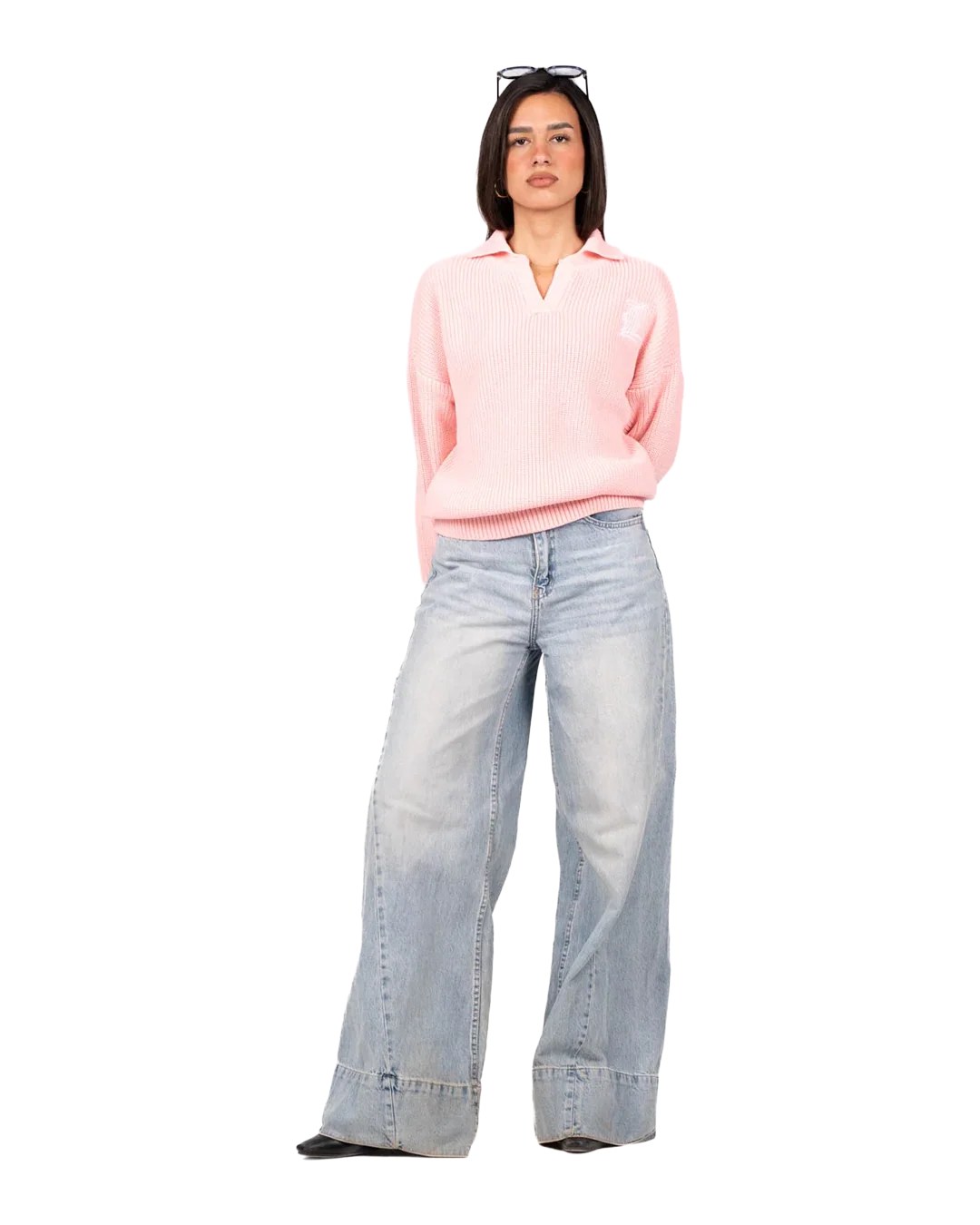 PINK KNITTED SWEATER