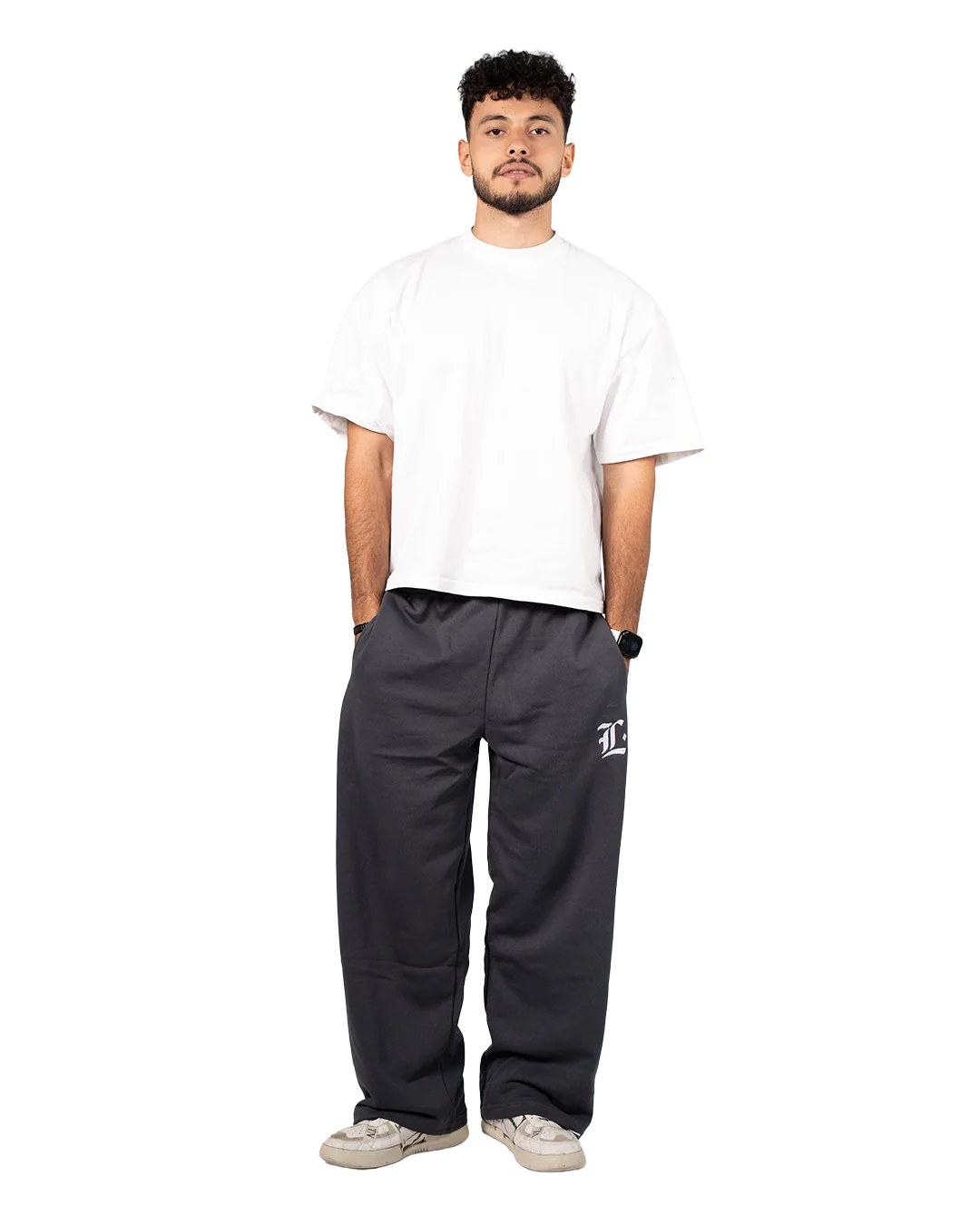 LOCCO DARK GREY BAGGY PANTS (Summer)