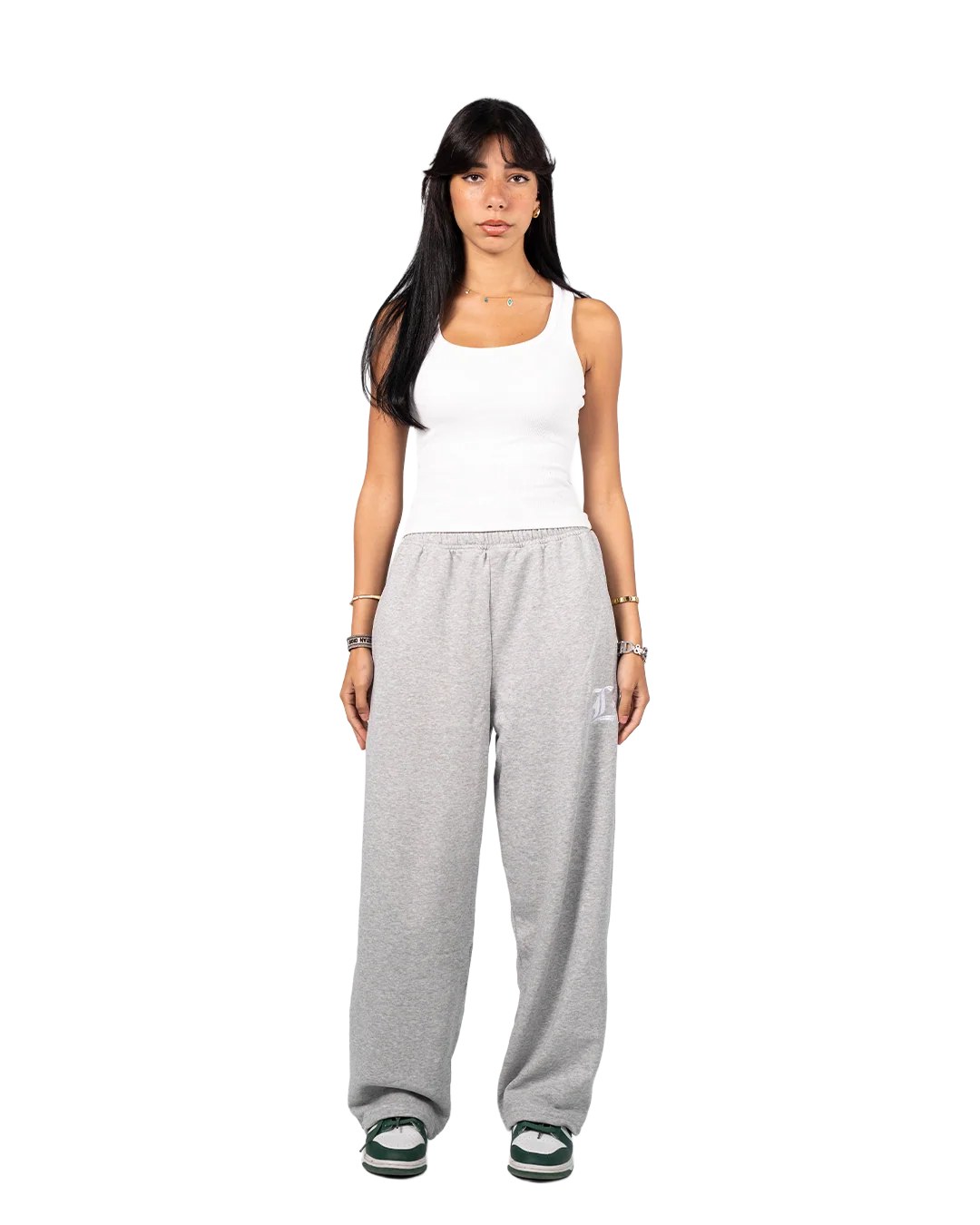 LOCCO LIGHT GREY BAGGY PANTS (Summer)