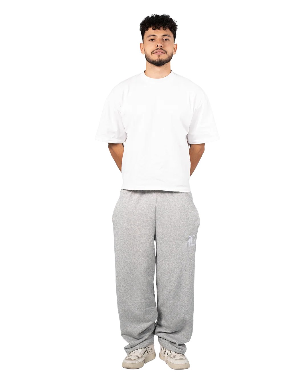 LOCCO LIGHT GREY BAGGY PANTS (Summer)