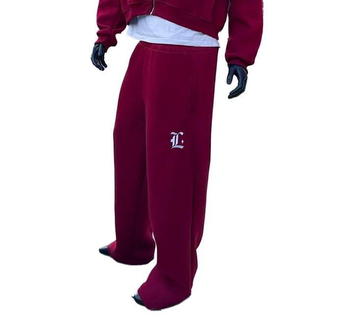 LOCCO BURGUNDY BAGGY PANTS (Winter)