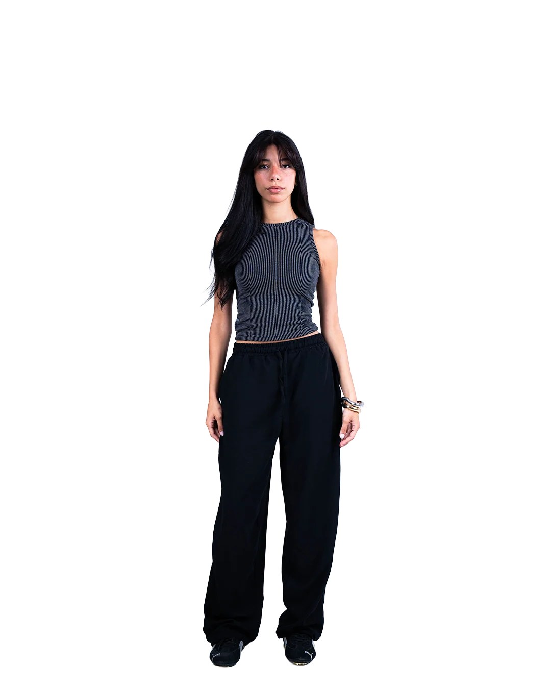 Dark Grey Ribbed Wave Tank