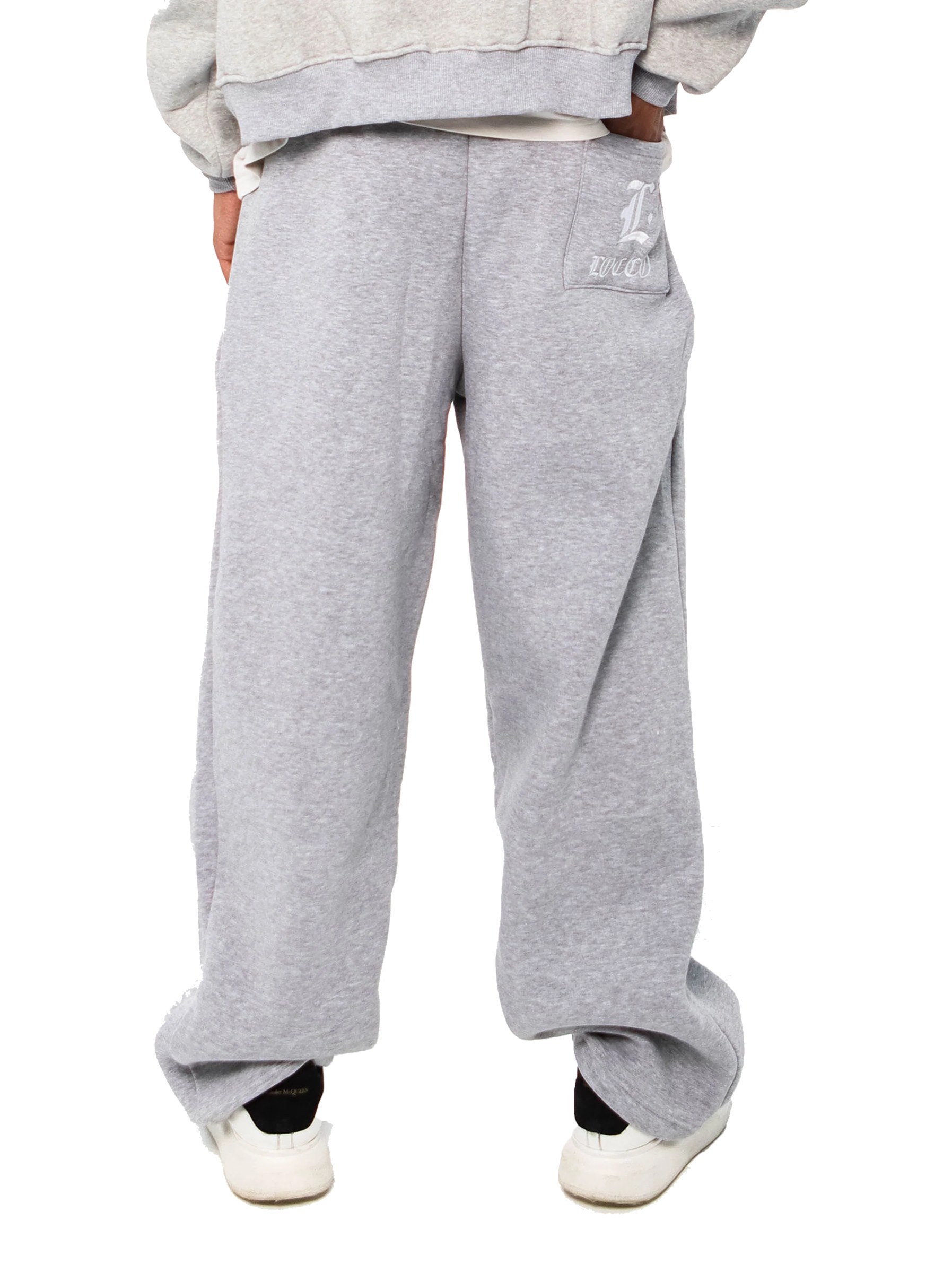 LOCCO LIGHT GREY BAGGY PANTS(Winter)