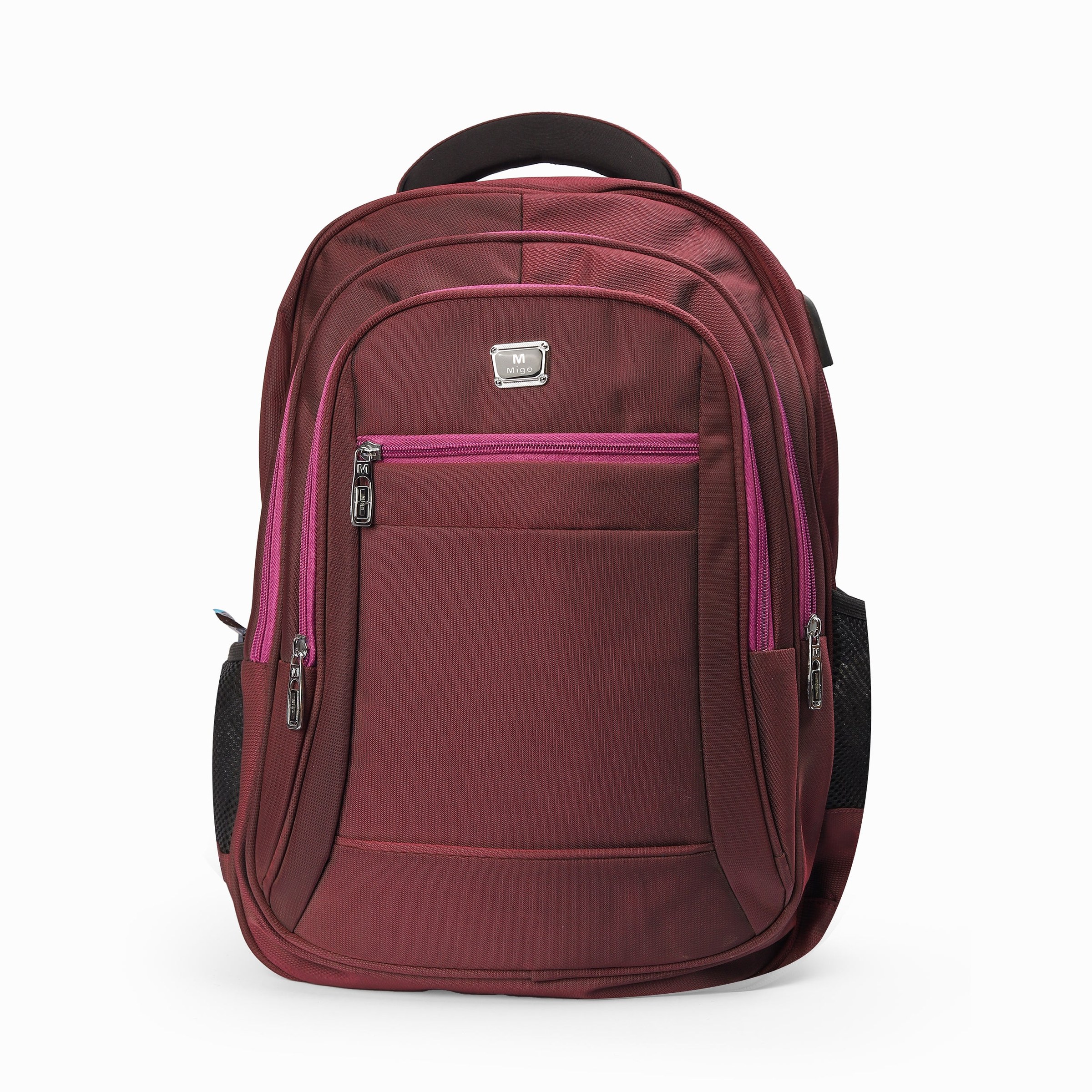 Mego Basic Backpack Unisex Maroon18 INCH