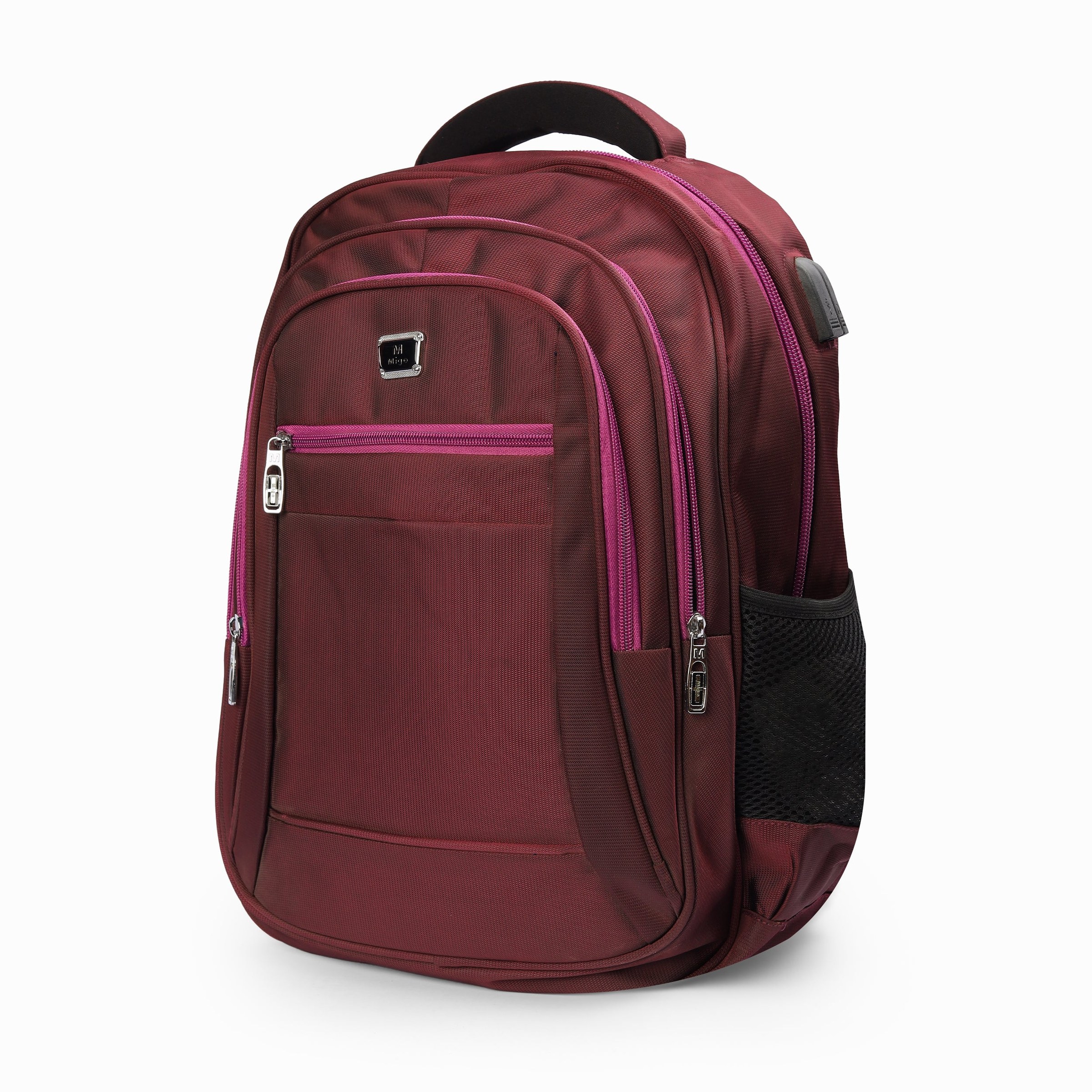 Mego Basic Backpack Unisex Maroon18 INCH
