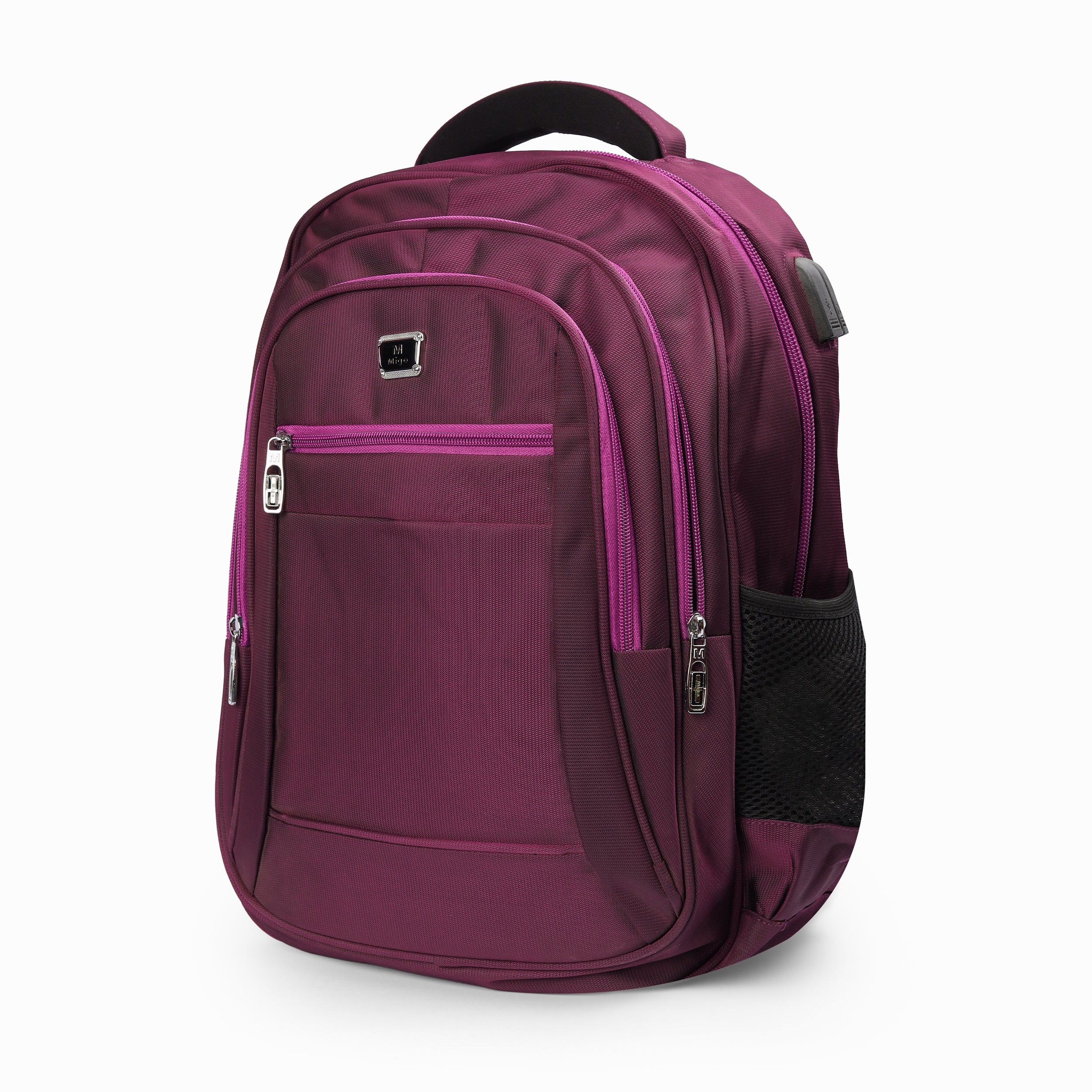 Mego Basic Backpack Unisex Fushia 18INCH
