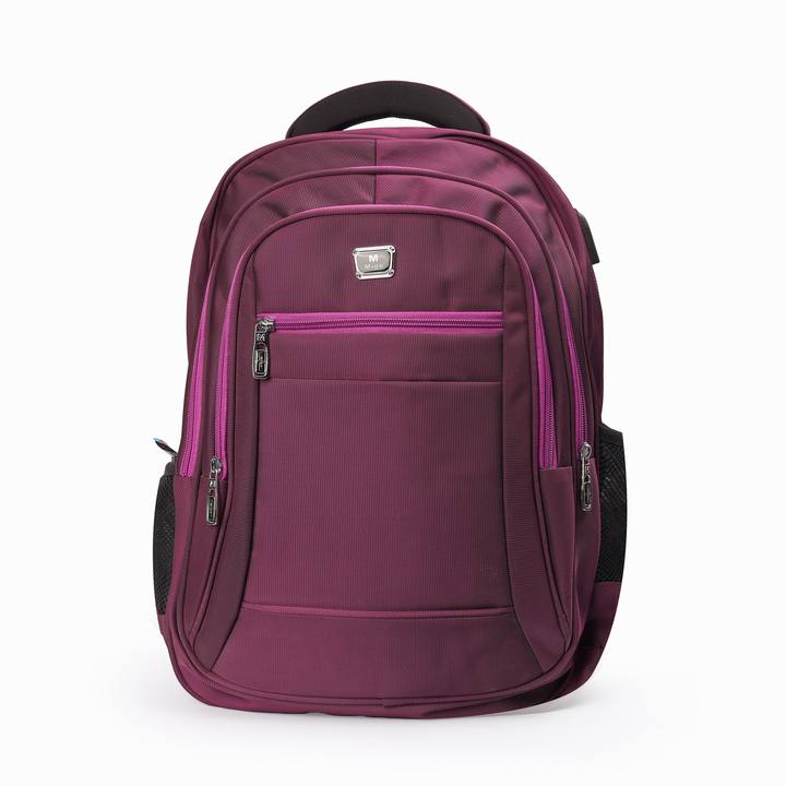 Mego Basic Backpack Unisex Fushia 18INCH