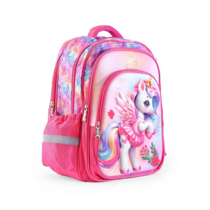 Winged Unicorn Kids Backpack Set – Pink