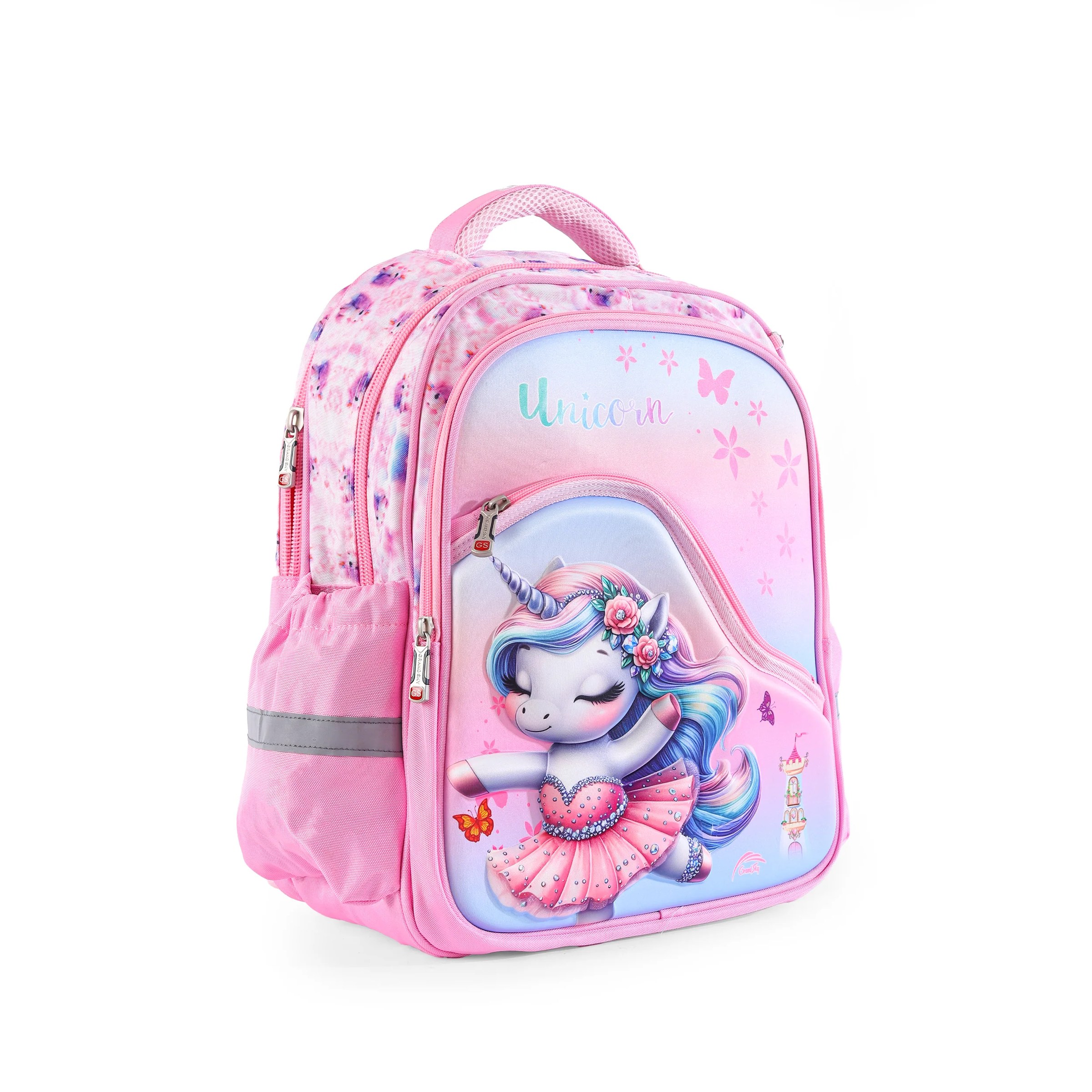 Unicorn Ballerina Kids Backpack Set – Pink