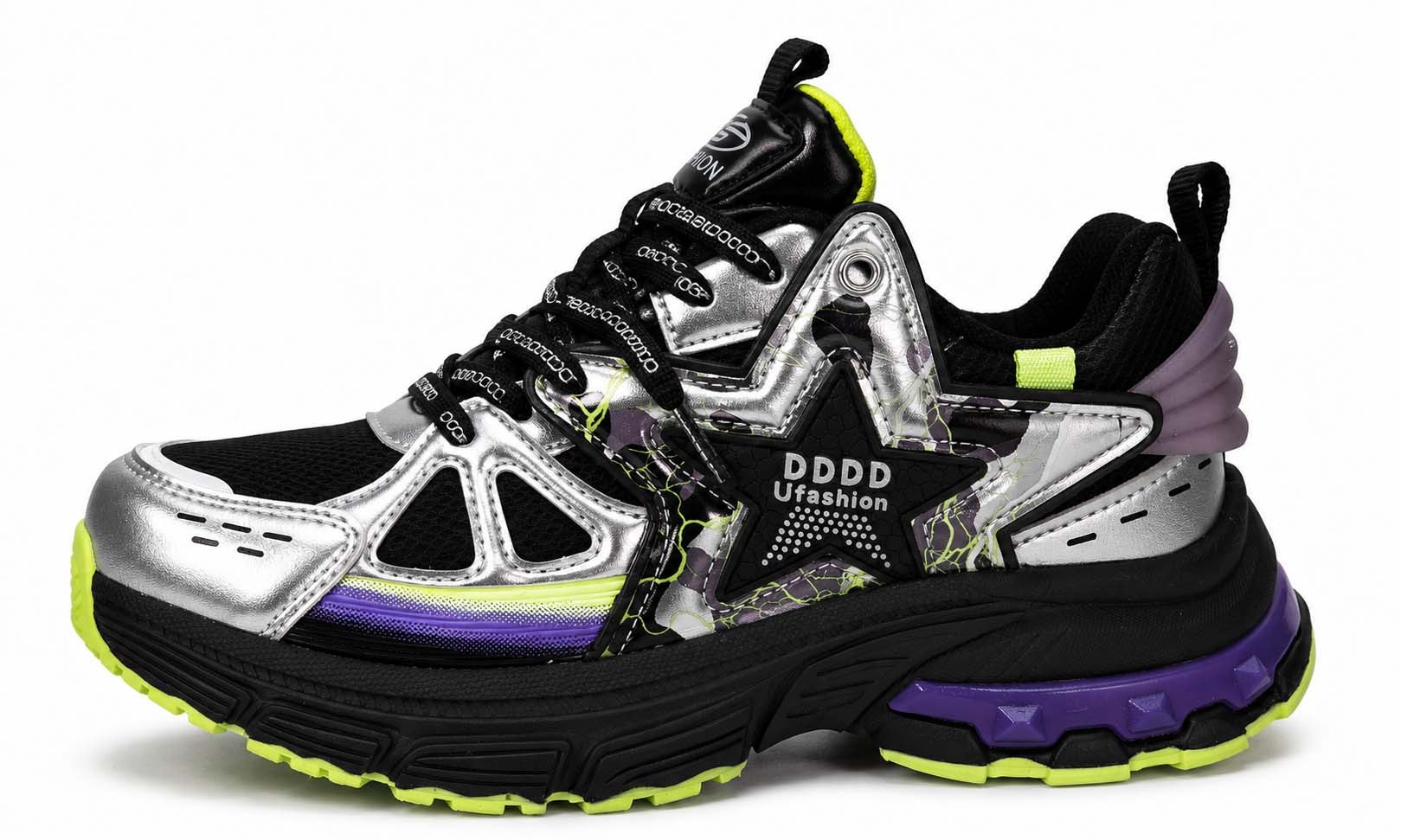Unisex Fashion Boot – Black/Purple, Grey & Black/Silver