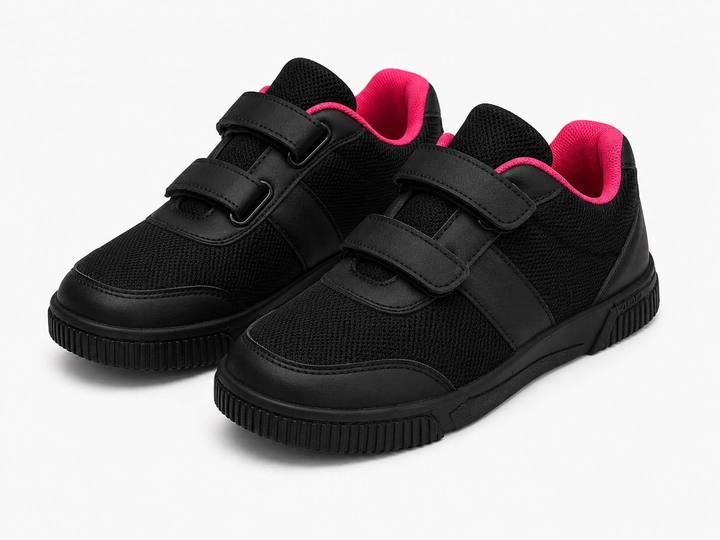 Kids Sport Sneaker – Black – Style 3