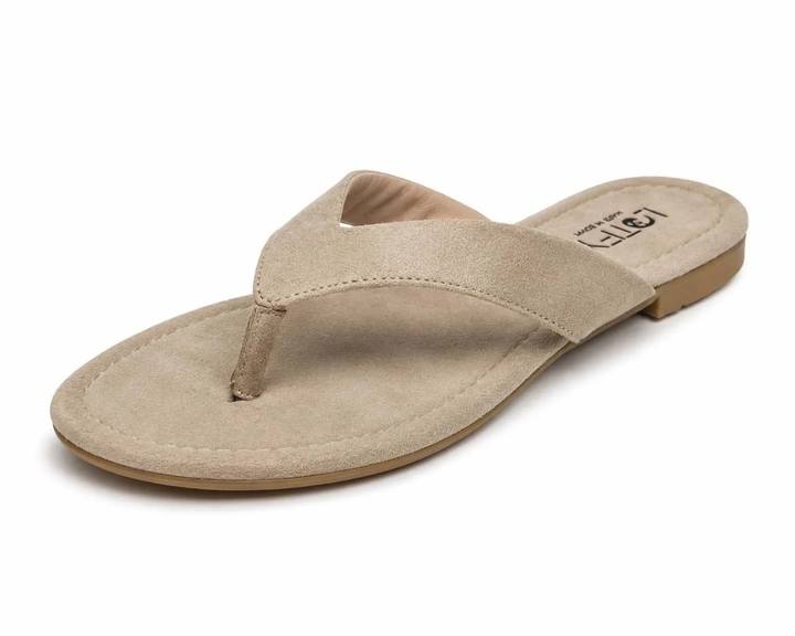 Women's Flat Slipper – Beige, Black, Brown & Burgundy