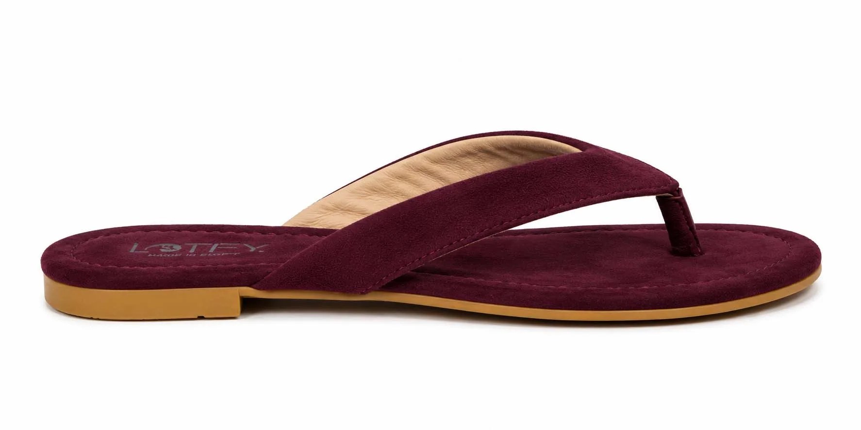 Women's Flat Slipper – Beige, Black, Brown & Burgundy