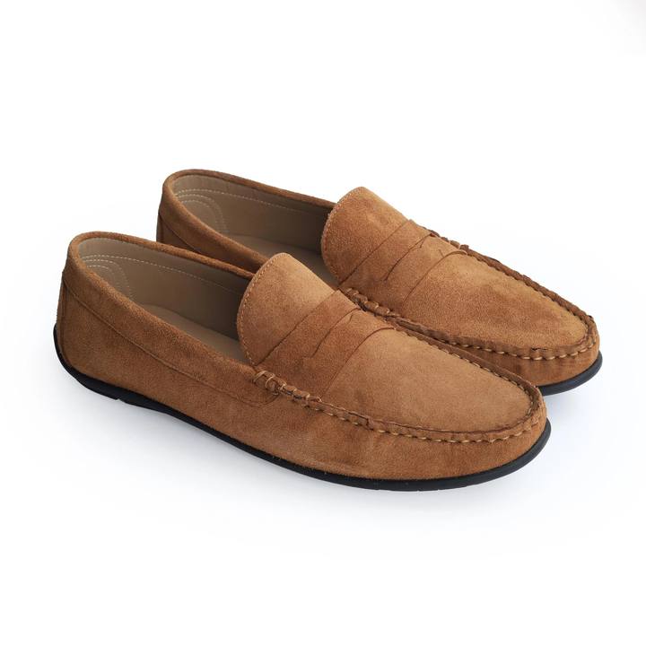 Men's Suede Shoe – Havan / Olive & Havan / Black