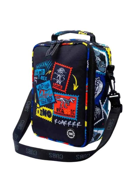 Navy T-Rex Lunch bag Bag1