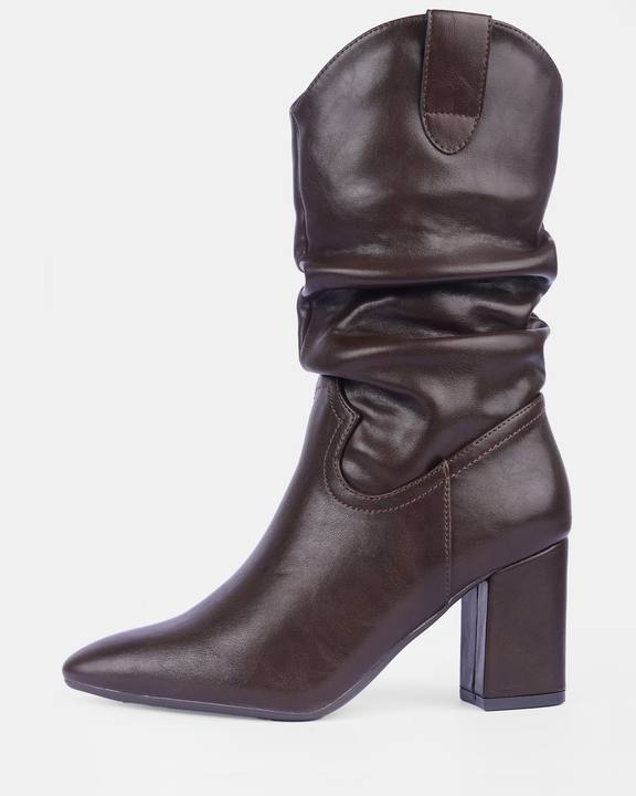 Women's Slouchy Western Mid-Calf Boots
