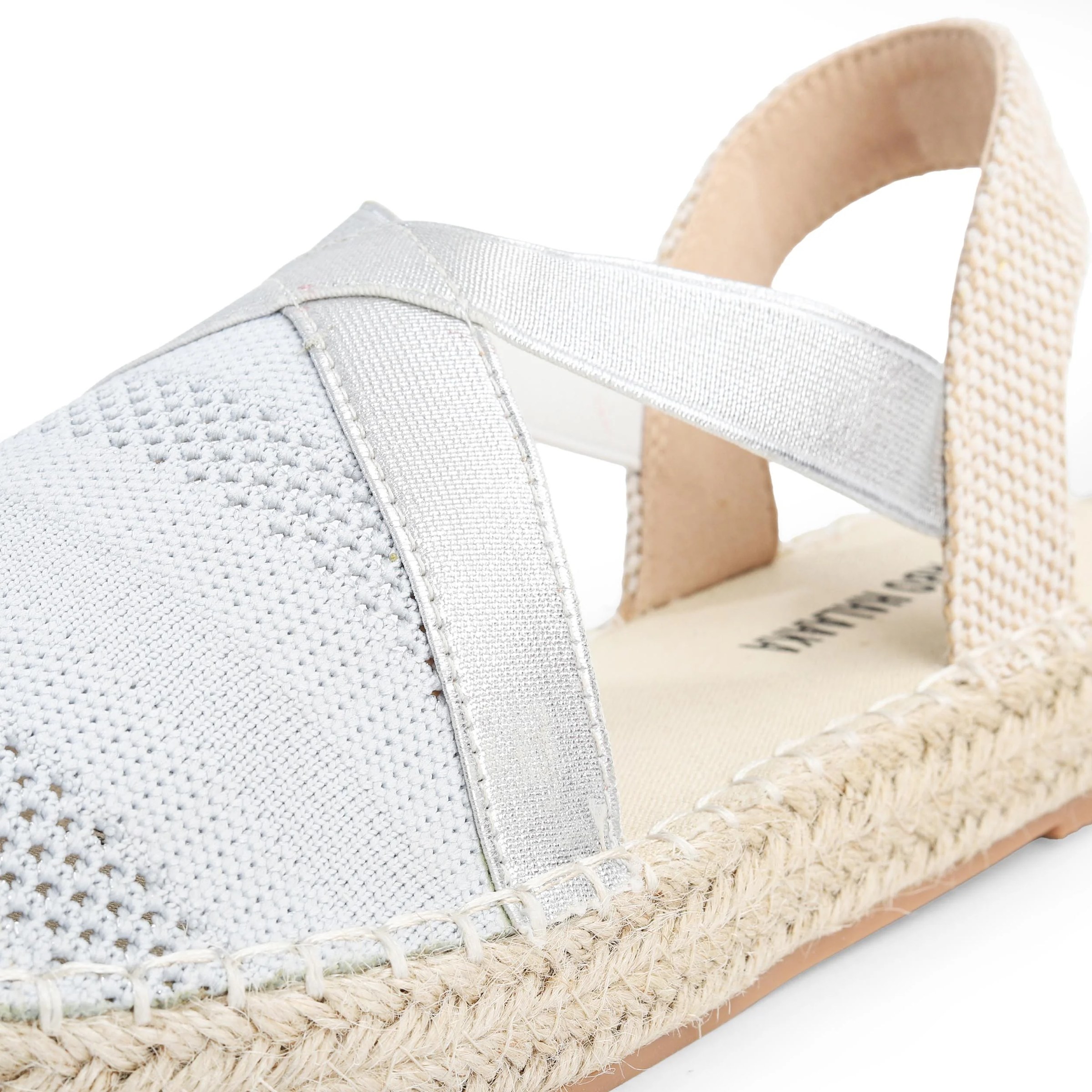 Women's Casual Sandal – White & Black