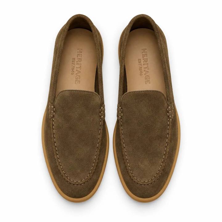 Men's Casual Suede Shoe – Brown, Navy, Olive & Coffee