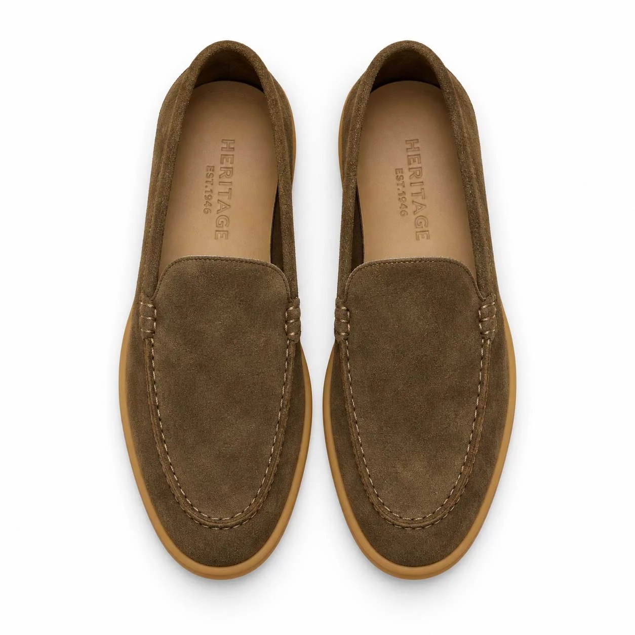 Men's Casual Suede Shoe – Brown, Navy, Olive & Coffee