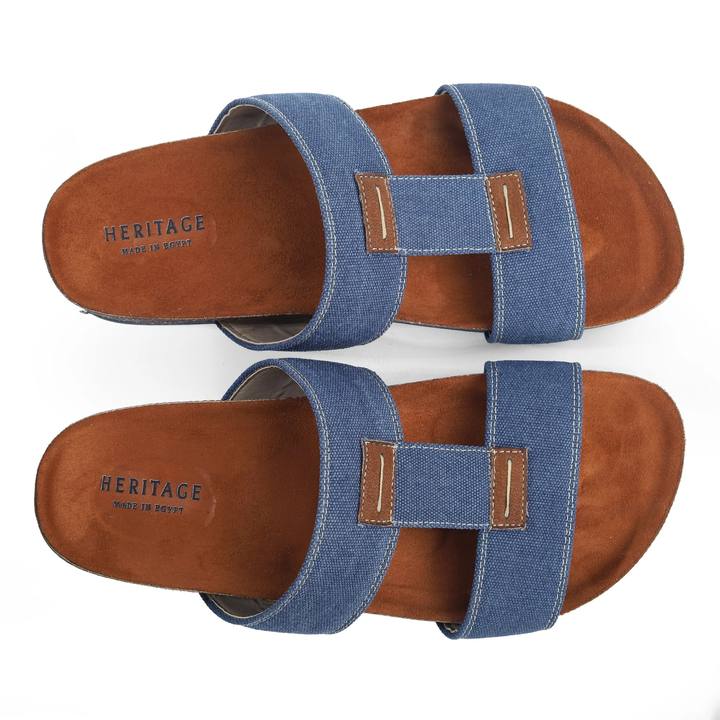 Men's Slide Slipper – Beige, Olive & Navy