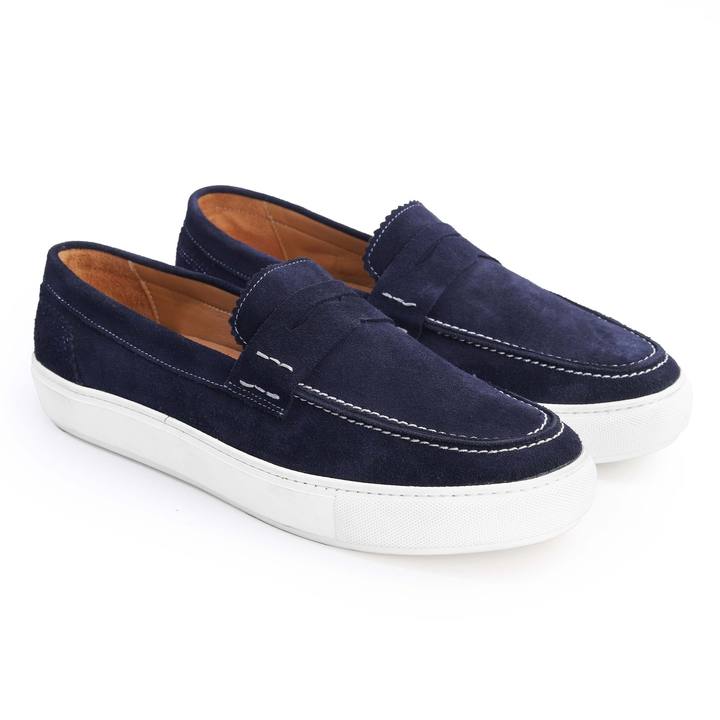 Men's Casual Suede Shoe – Navy, Brown, Beige & More