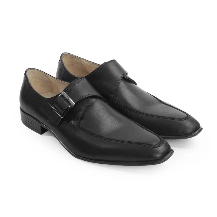 Men's Classic Leather Shoe – Black – Style 5