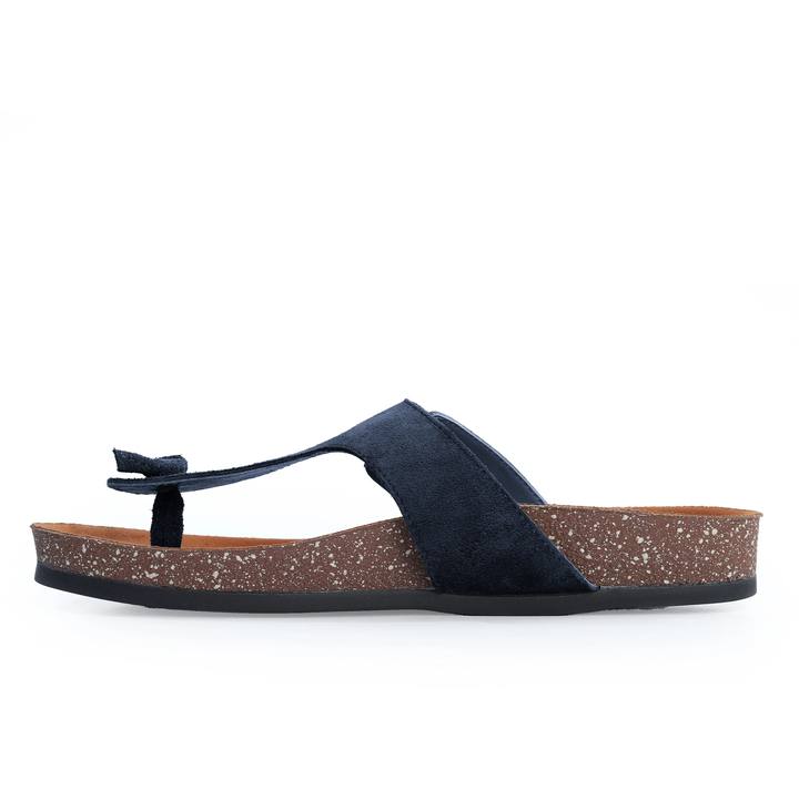 Women's Slide Slipper – Black & Navy