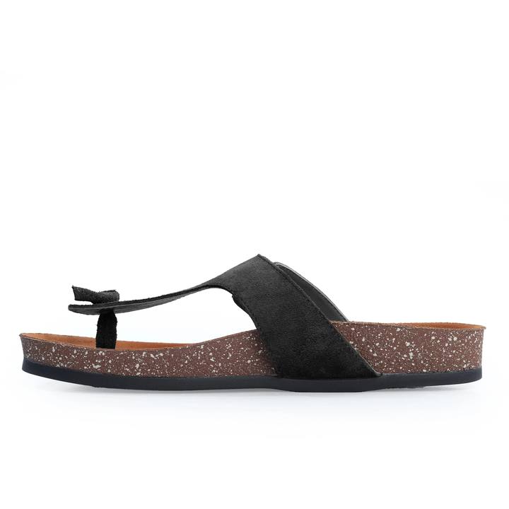 Women's Slide Slipper – Black & Navy