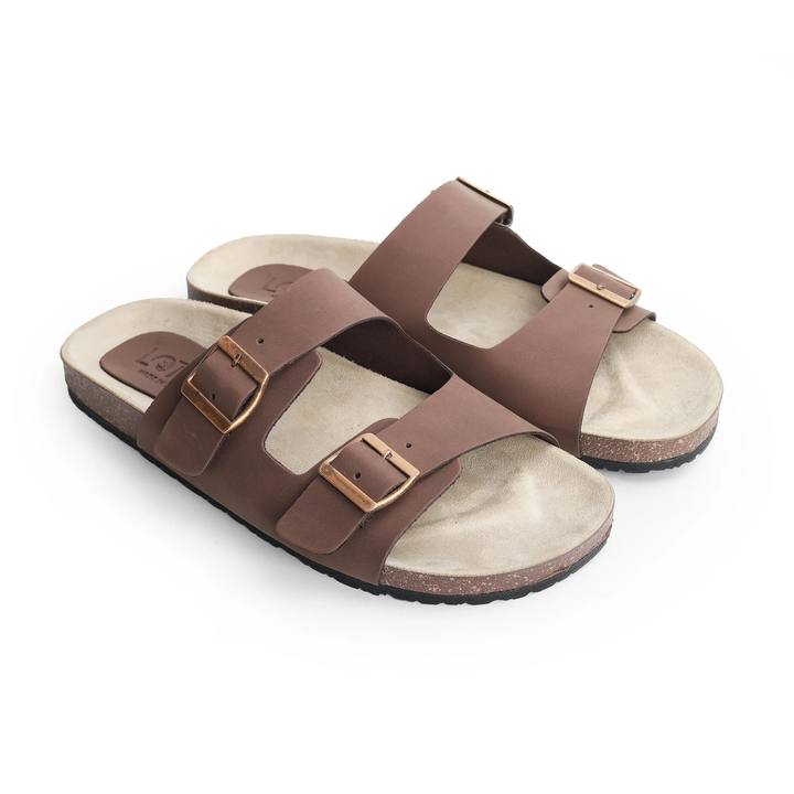 Men's Casual Sandal – Beige & Brown