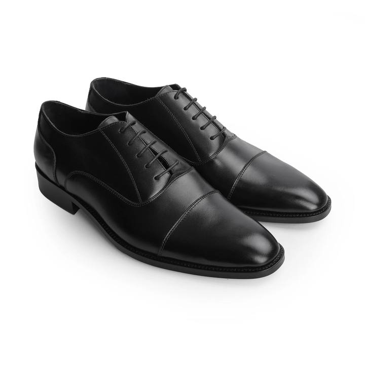 Men's Classic Leather Shoe – Black – Style 4