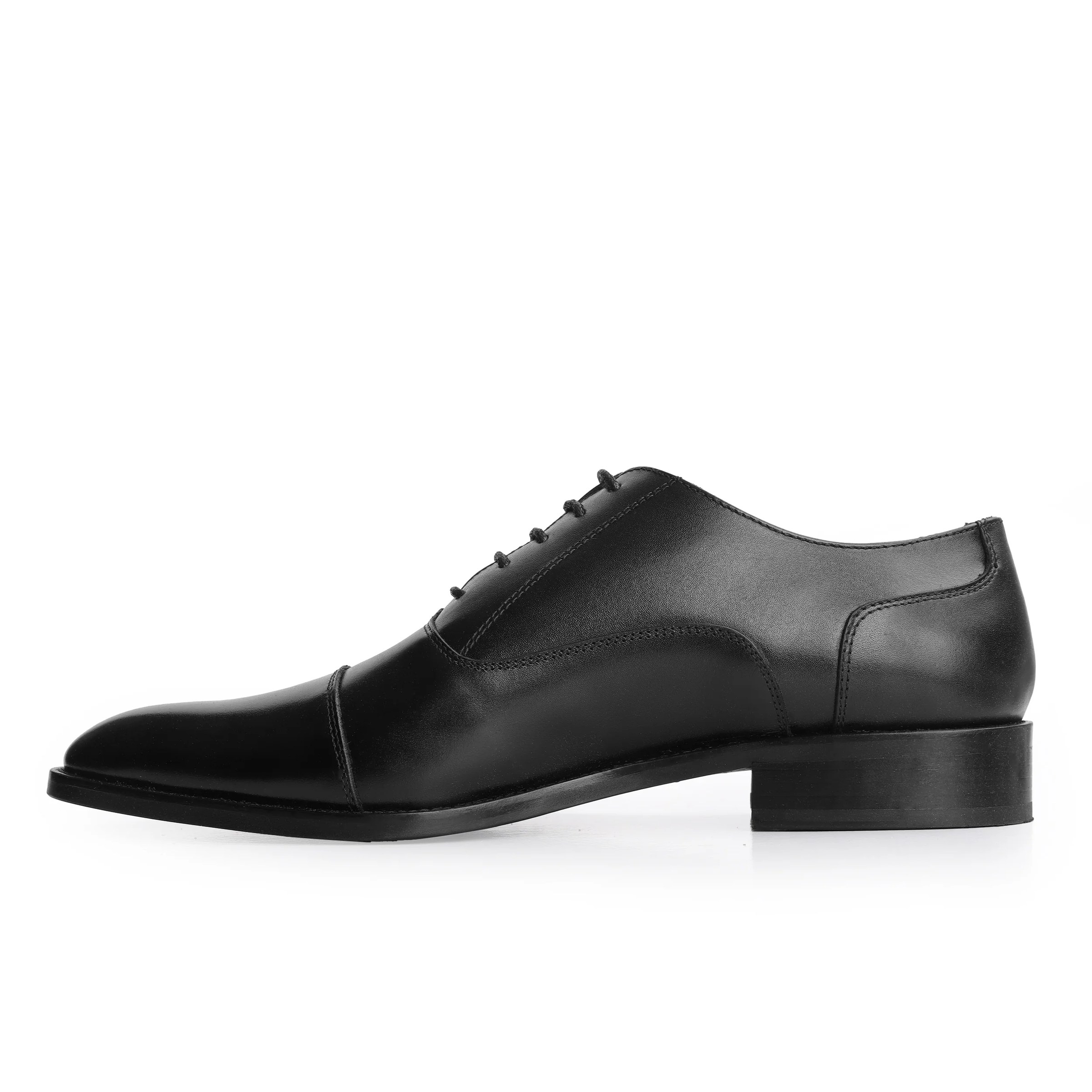 Men's Classic Leather Shoe – Black – Style 4