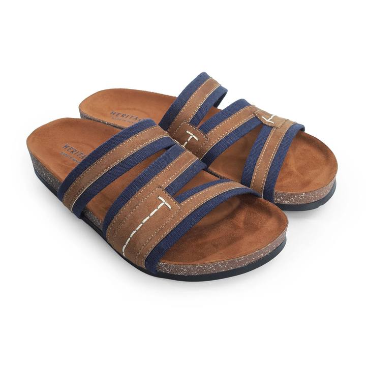 Men's Casual Sandal – Grey & Havan / Navy & Havan