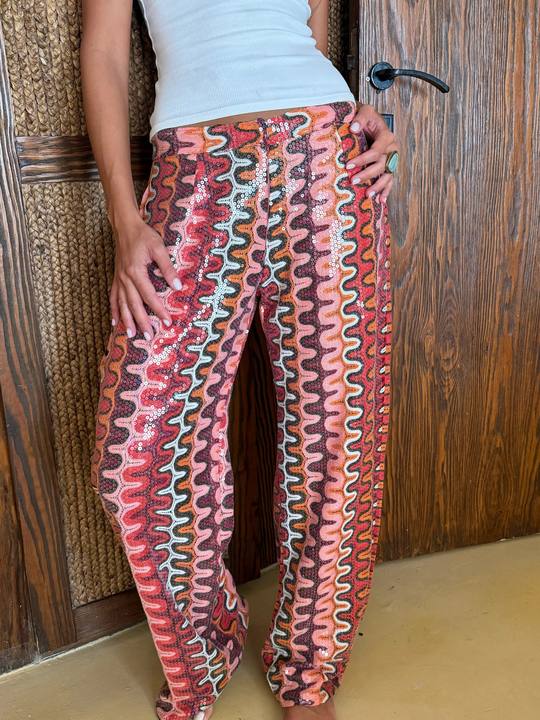 Coral crush pants