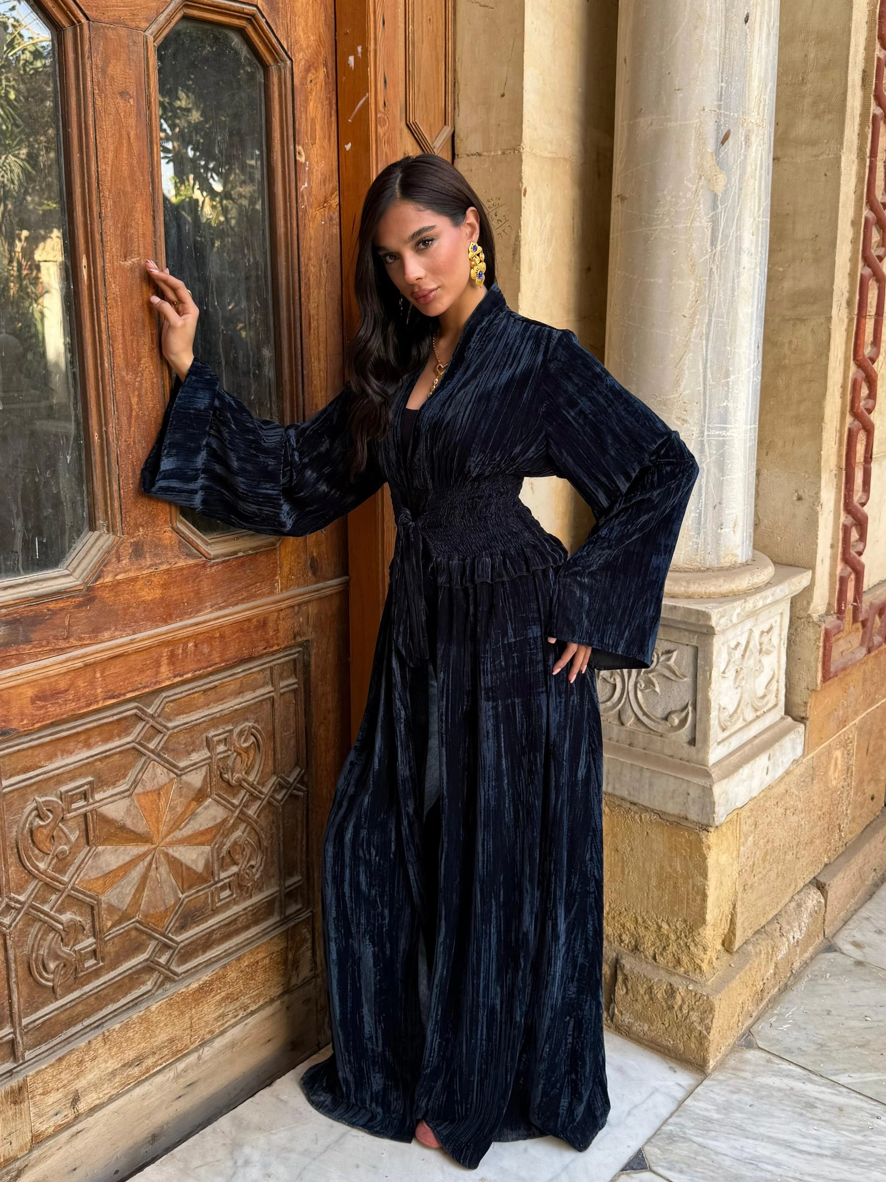Ruffled up (navy edition)