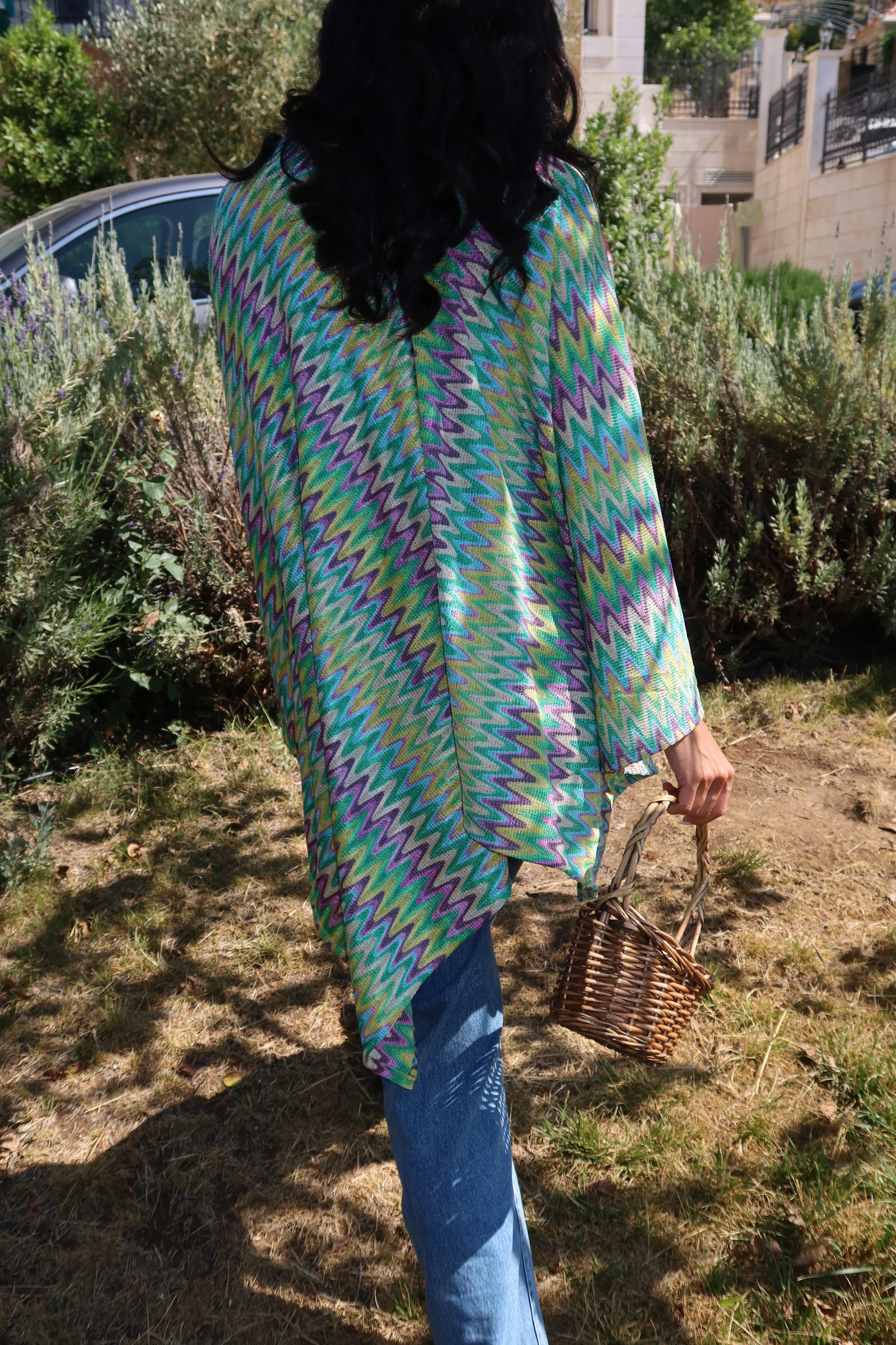 Rainbow crisscross top