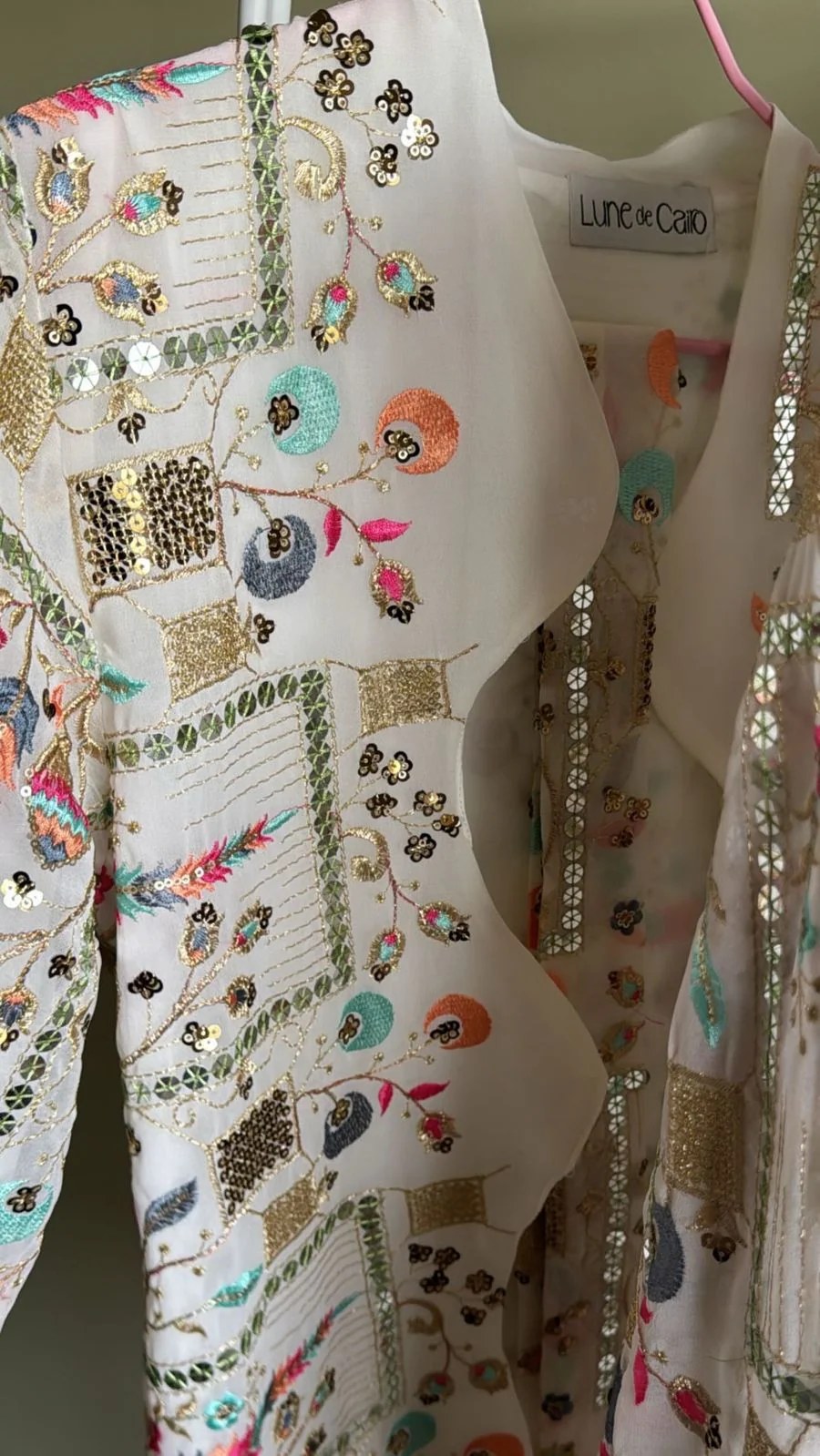 Long Mosaic Poncho
