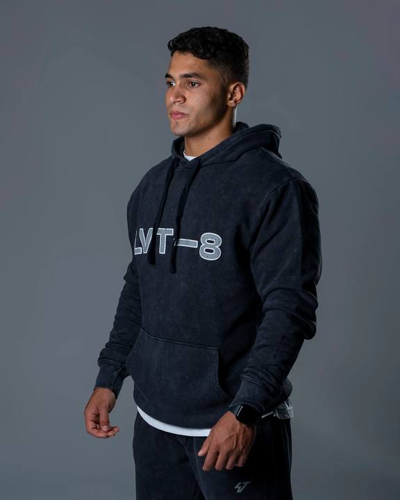 Stonewash Hoodie - Black