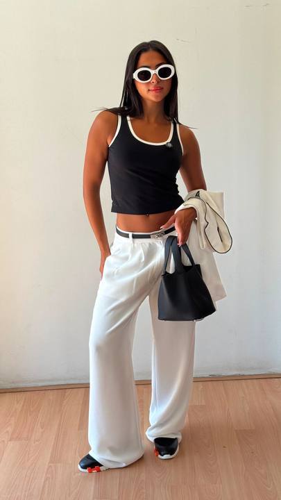 Classic Tailored  pants – White