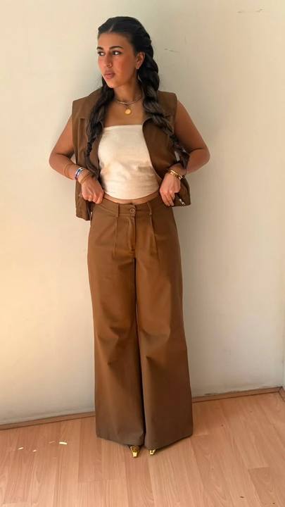 Pants lily gabardine brown
