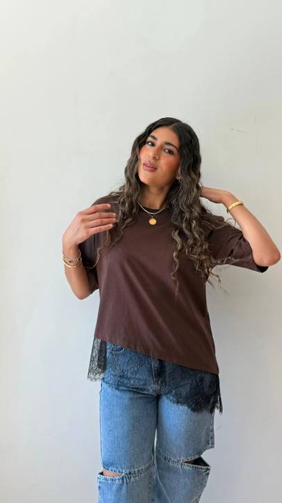 Brown Dantil Shirt